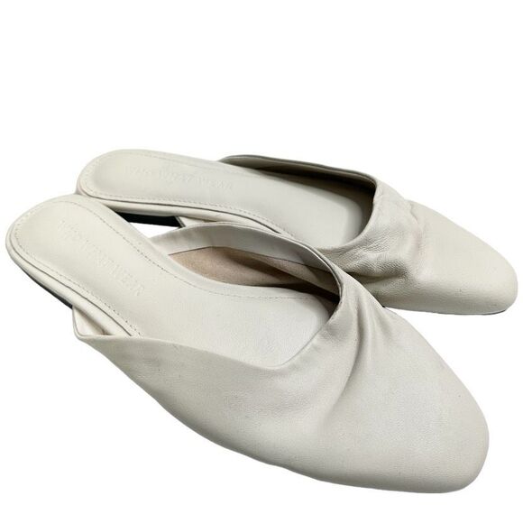 Who What Wear Mules Womens Size 6 Ivory Slip On Casual Shoes - Picture 1 of 9